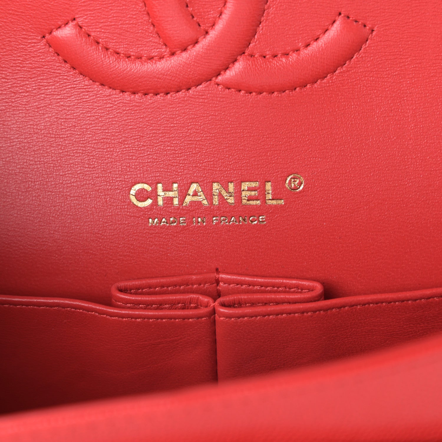Chanel Caviar Quilted Medium Double Flap Red 6 of 10