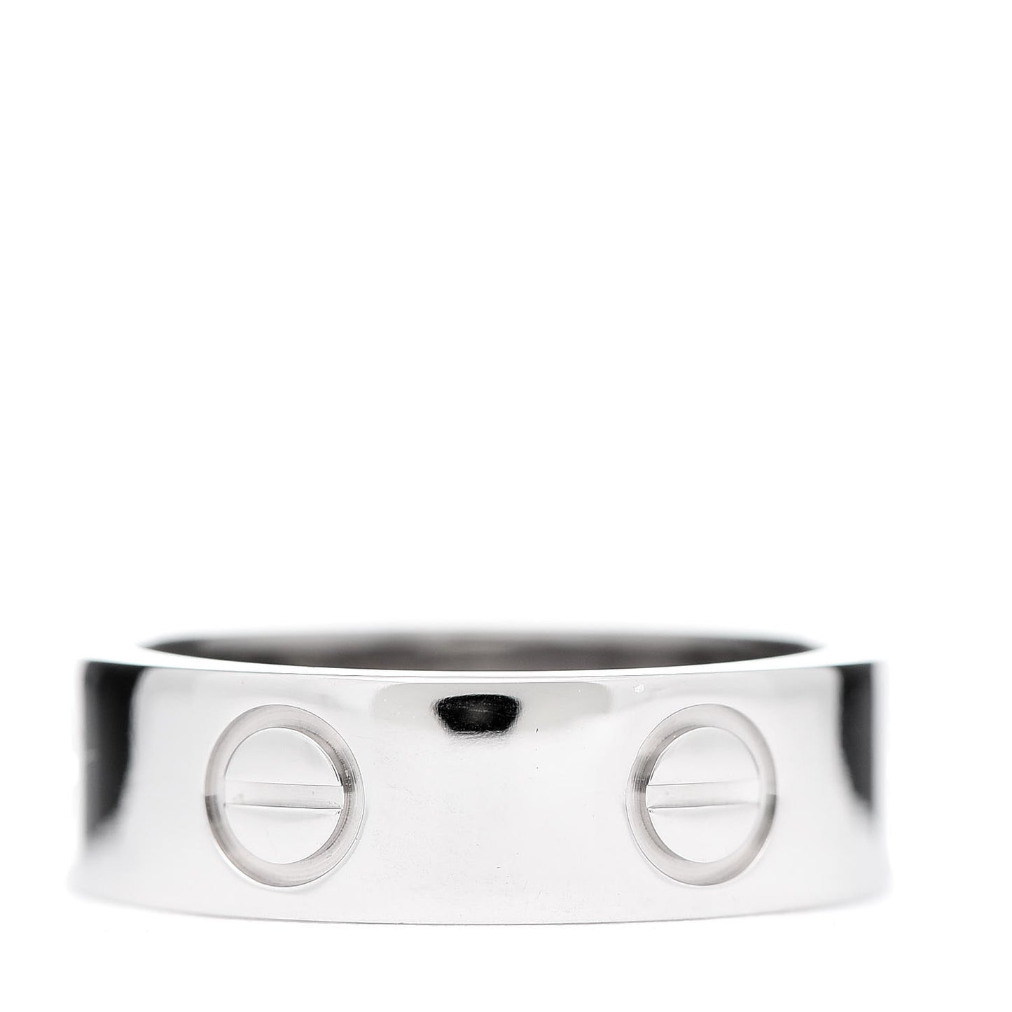 18K White Gold 5.5mm LOVE Ring 50 5.25
