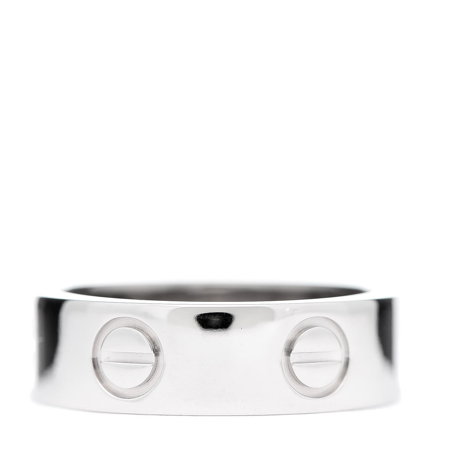 Cartier 18K White Gold 5.5mm LOVE Ring 50 5.25 3 of 5