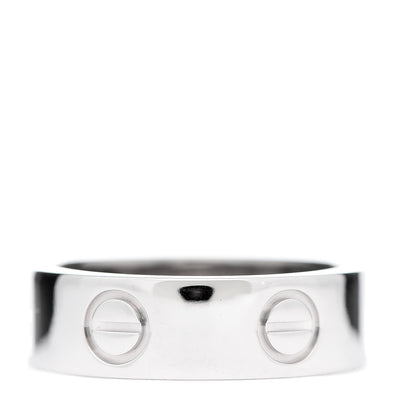 Cartier 18K White Gold 5.5mm LOVE Ring 50 5.25 3 of 5