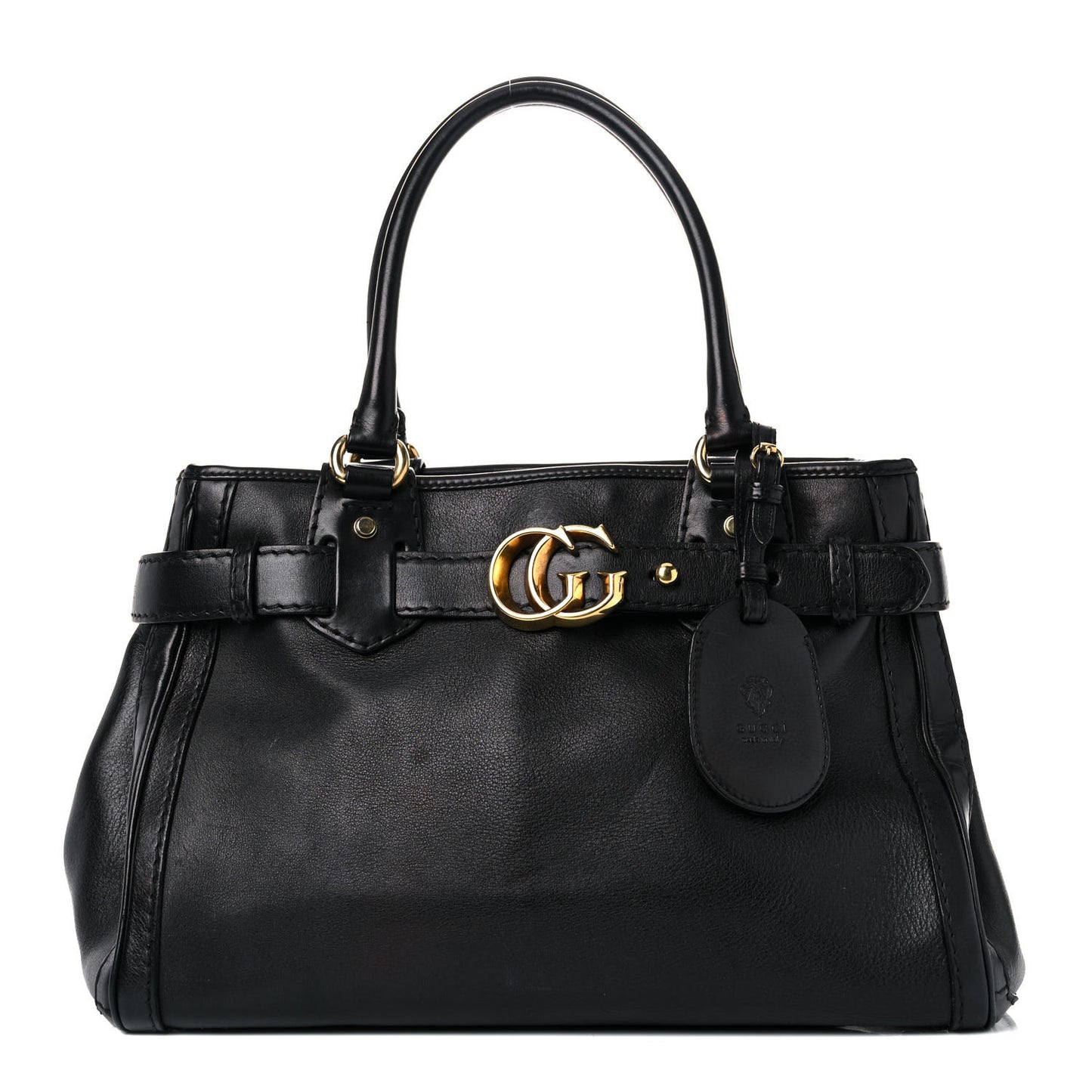 Calfskin Medium GG Running Tote Black