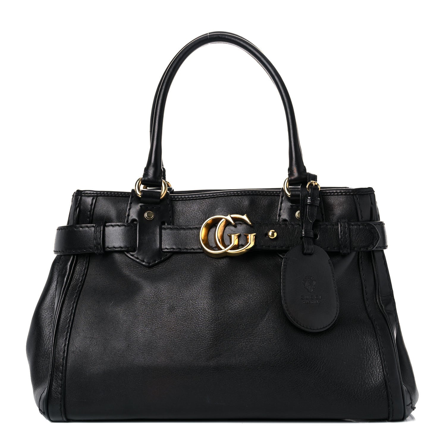 Gucci Calfskin Medium GG Running Tote Black 1 of 27