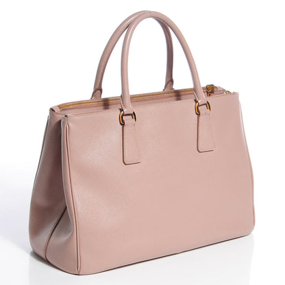 Prada Saffiano Lux Medium Double Zip Tote Cammeo 3 of 12