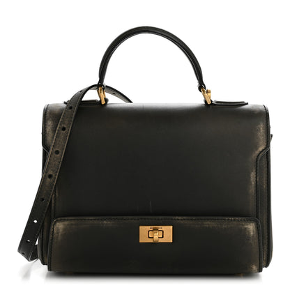 Balenciaga Calfskin Small Money Top Handle Handbag Brown 1 of 13