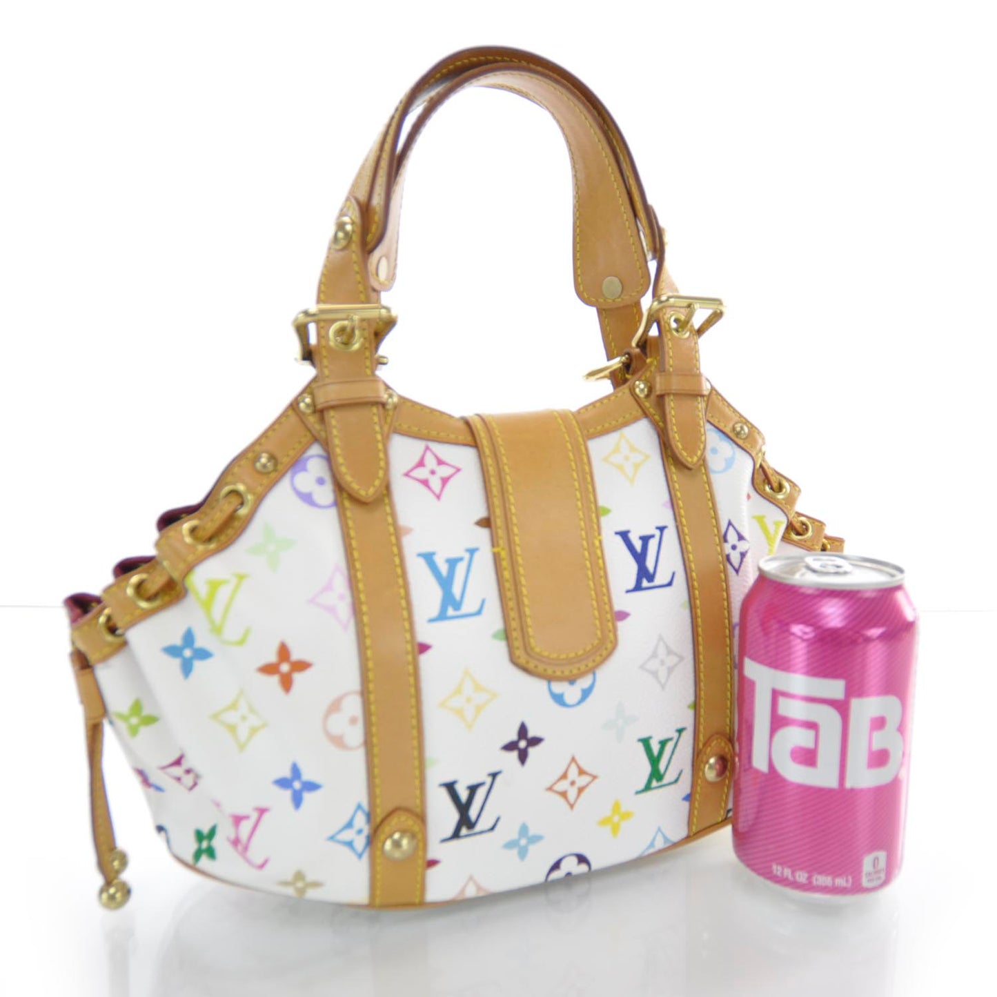 Monogram Multicolor Theda GM White