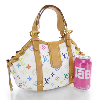 Louis Vuitton Monogram Multicolor Theda GM White 3 of 8