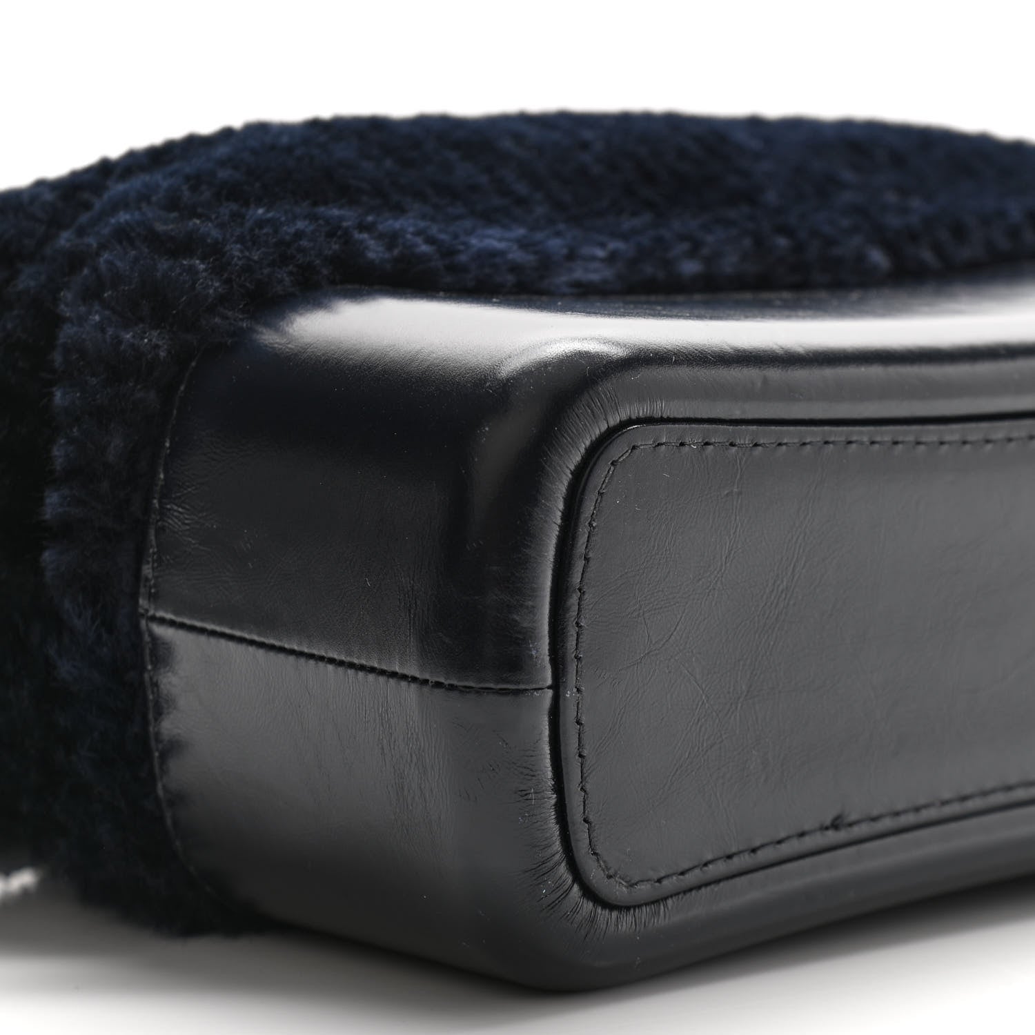 Chanel Shearling Medium Gabrielle Hobo Navy 9 of 13