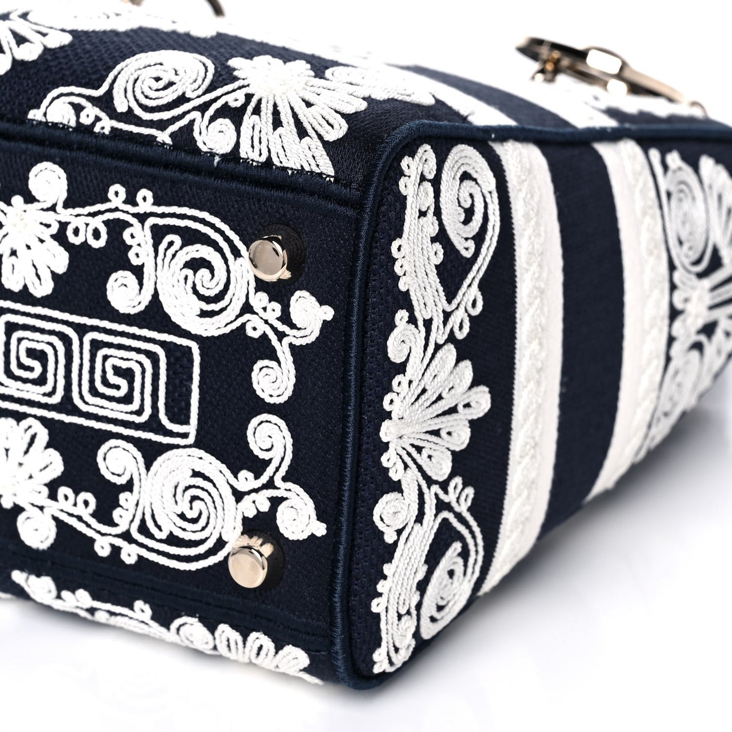 Embroidered Cornely Medium Lady D-Lite Blue White