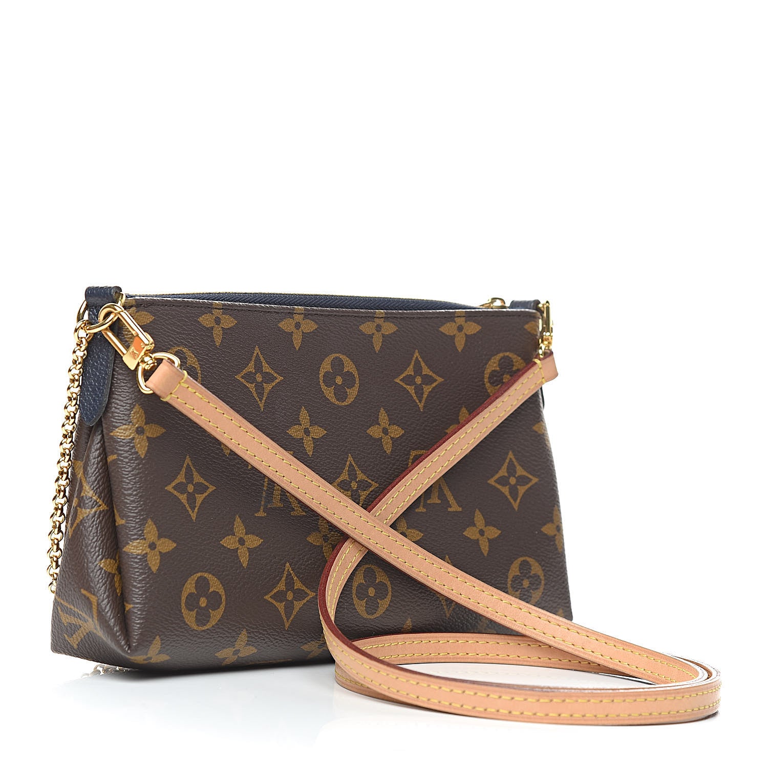 Louis Vuitton Monogram Pallas Clutch Blue Marine 3 of 11