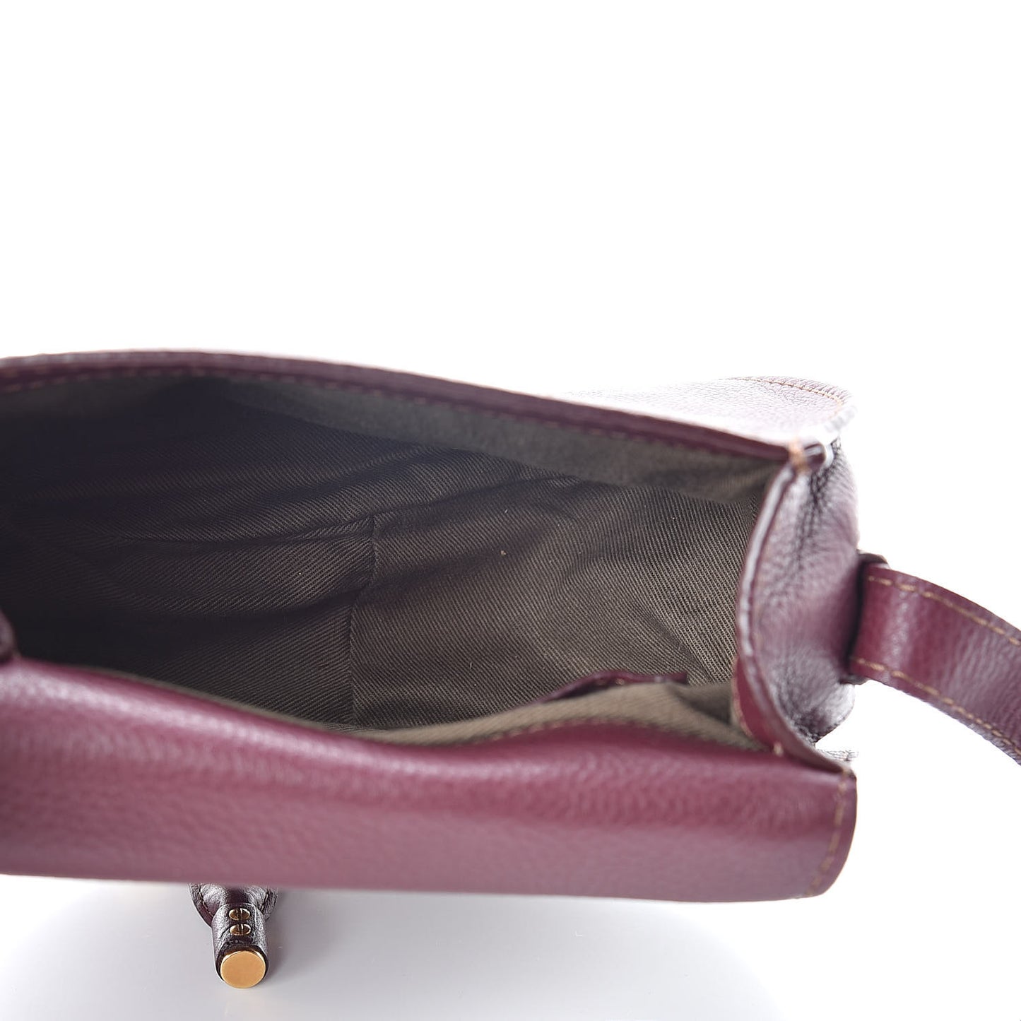 Calfskin Mini Marcie Round Crossbody Bag Wild Purple
