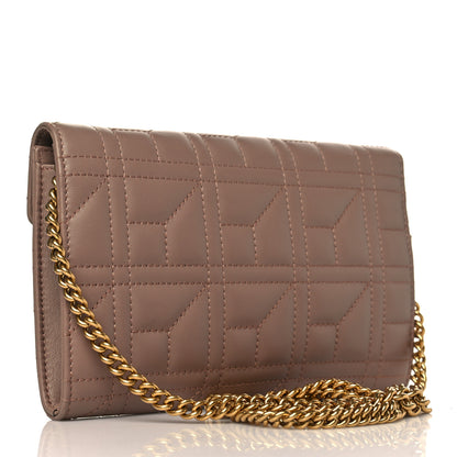 Gucci Calfskin Matelasse Mini Pearly GG Marmont Chain Wallet Porcelain Rose 2 of 8