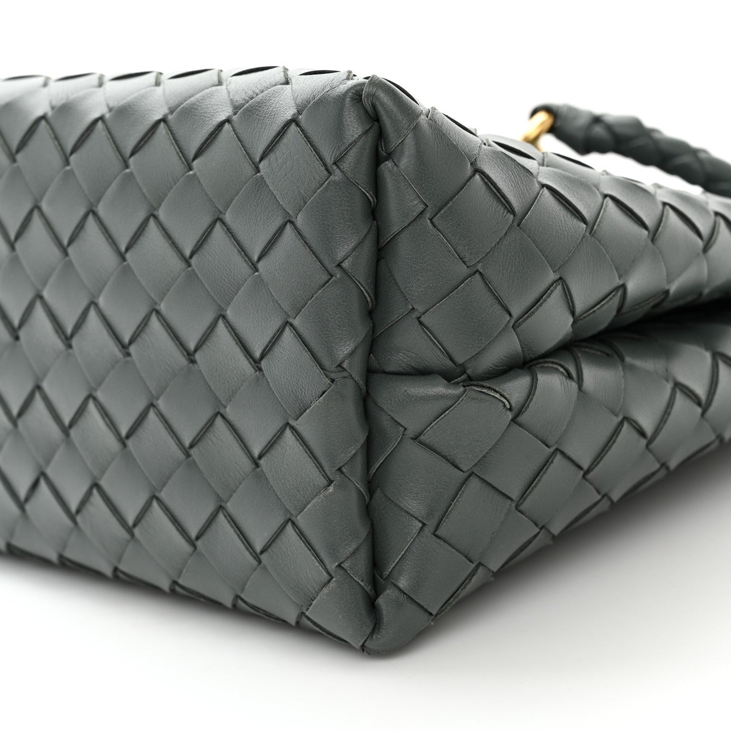 Bottega Veneta Nappa Intrecciato Medium Andiamo Shoulder Bag Slate 9 of 9