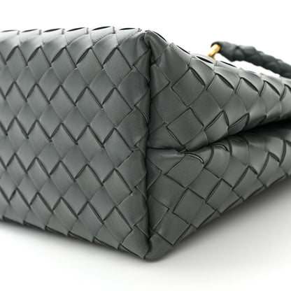 Bottega Veneta Nappa Intrecciato Medium Andiamo Shoulder Bag Slate 9 of 9