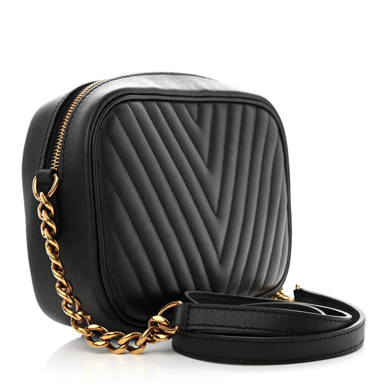 Louis Vuitton Calfskin New Wave Camera Bag Black 3 of 9