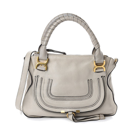 Chloe Calfskin Medium Marcie Satchel Dove 1 of 7