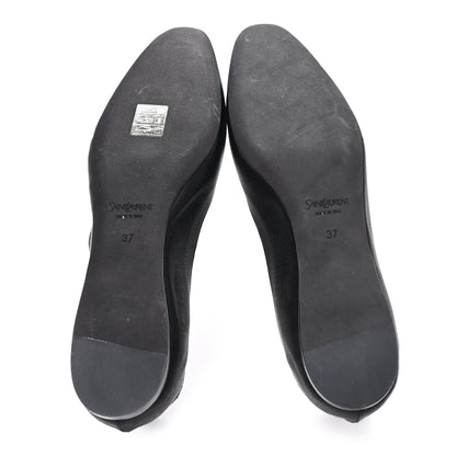 Saint Laurent Raso Regale Ballerina Flats 37 Nero 6 of 10