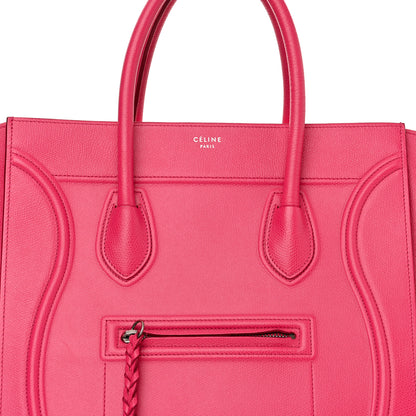 Celine Grained Calfskin Medium Phantom Luggage Fuchsia 8 of 16