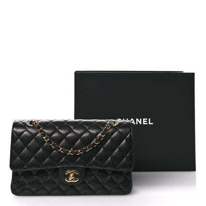 Chanel Caviar Quilted Medium Double Flap Black 10 of 11