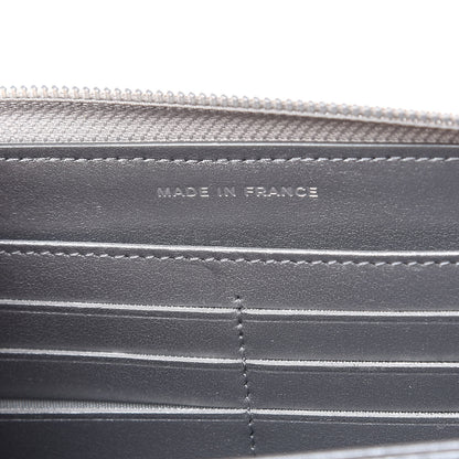 Chanel Metallic Caviar Quilted Boy L-Gusset Zip Wallet Silver 7 of 9