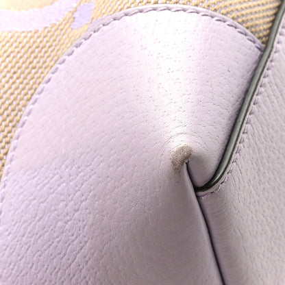 Gucci Monogram Jumbo GG Textured Dollar Calfskin Medium Ophidia Shopping Tote Beige Lapis 10 of 11