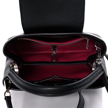 Louis Vuitton Taurillon Capucines PM Black 4 of 8