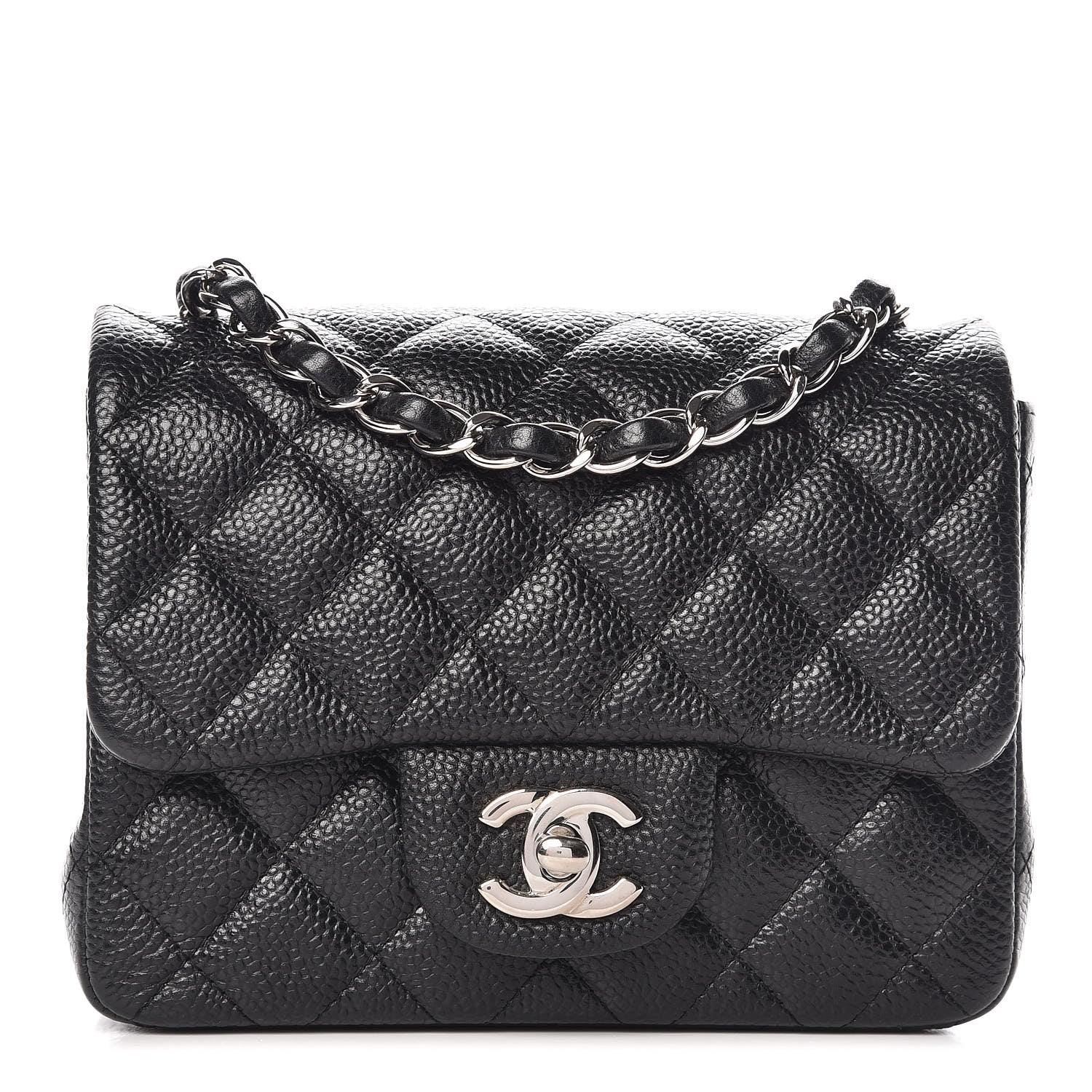 Chanel Caviar Quilted Mini Square Flap Black 1 of 8