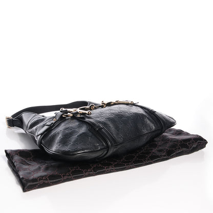 Gucci Guccissima 85th Anniversary Horsebit Hobo Black 4 of 7