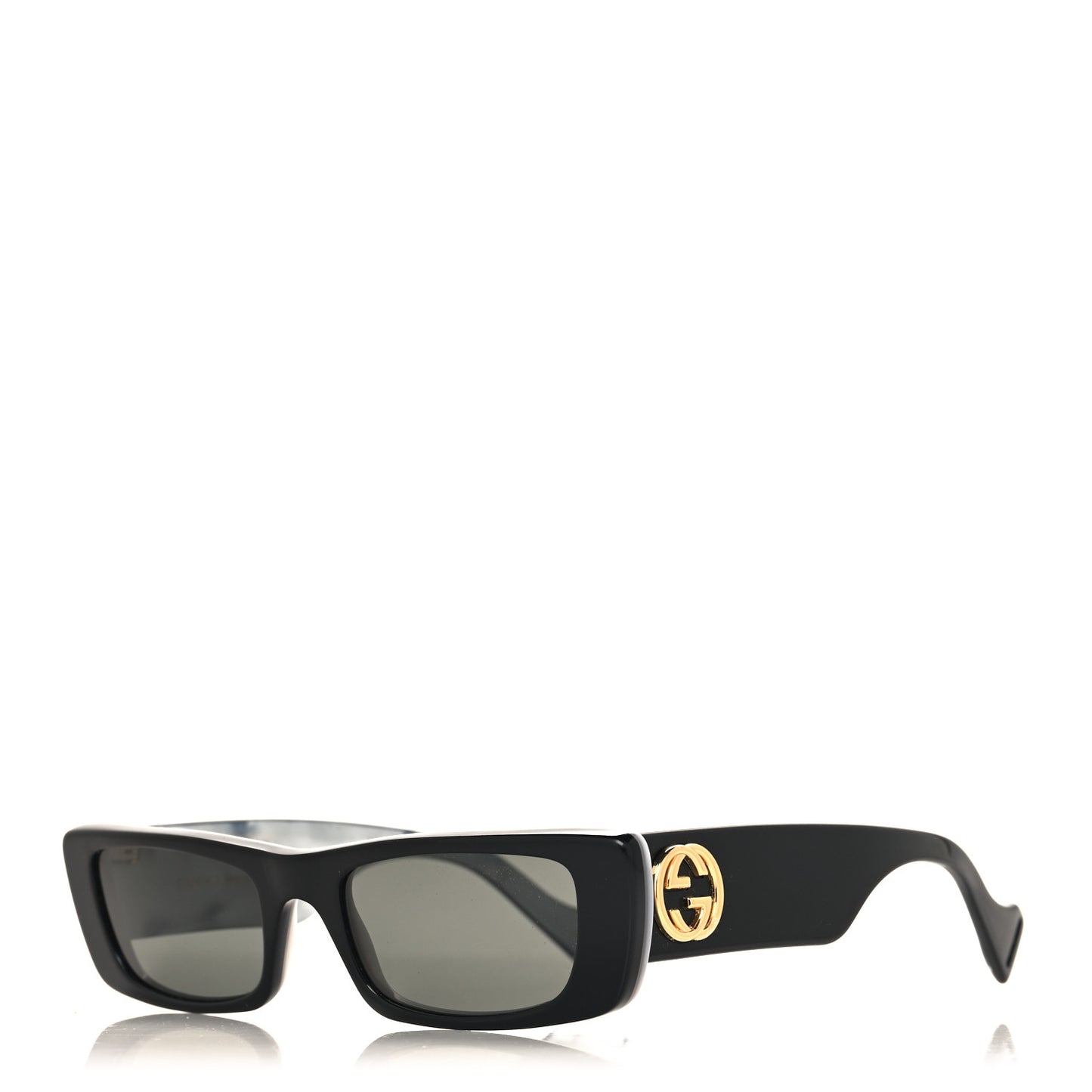 Acetate Rectangular Sunglasses GG0516S Black
