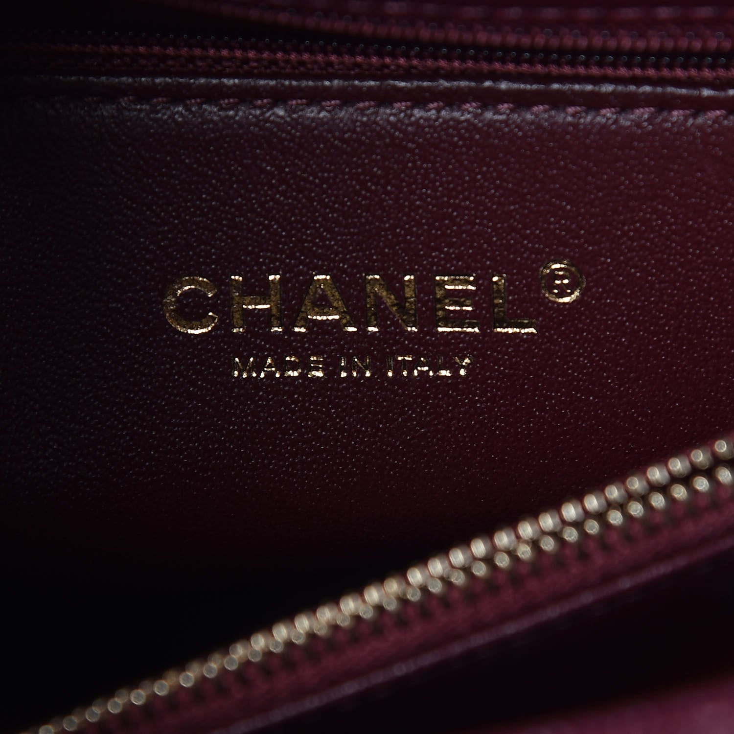 Chanel Caviar Elaphe Quilted Small Coco Handle Flap Burgundy 6 of 10