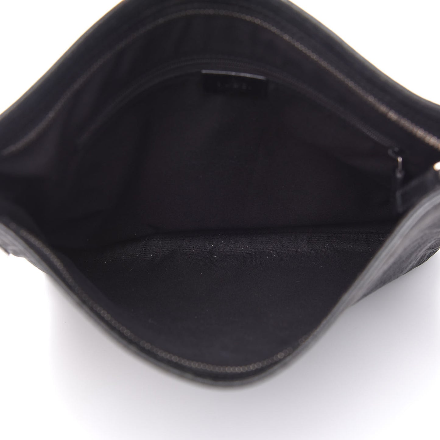 GG Supreme Monogram Medium Flat Messenger Bag Black Grey