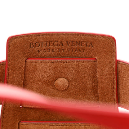 Bottega Veneta French Calfskin Shell Bag Chili Tomato 6 of 9