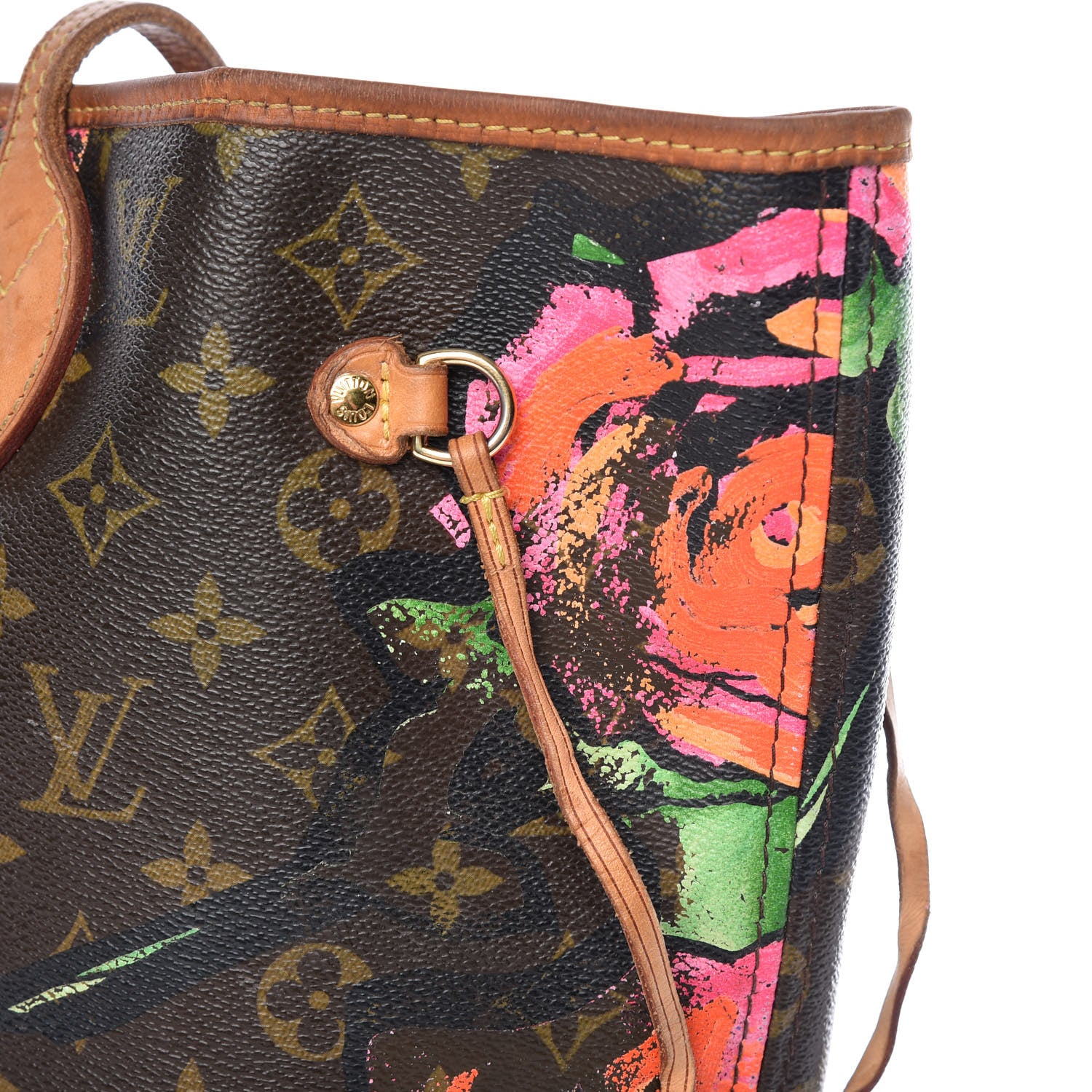 Louis Vuitton Monogram Roses Neverfull MM 24 of 37