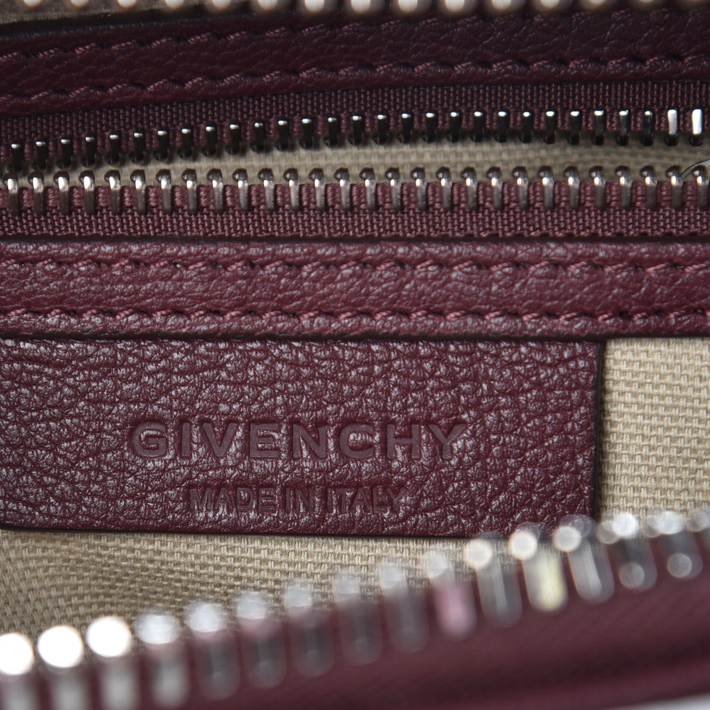 Sugar Goatskin Mini Tri-Color Antigona Burgundy Pink White