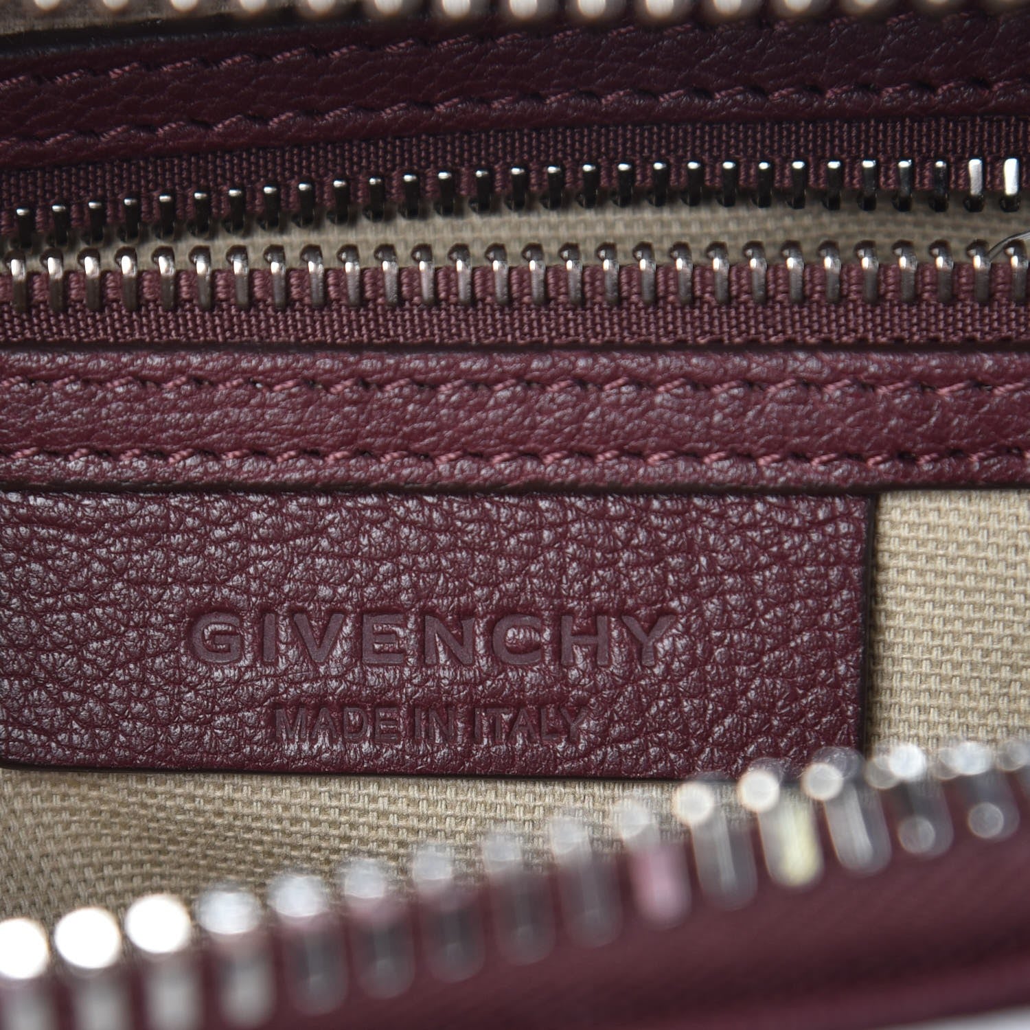 Givenchy Sugar Goatskin Mini Tri-Color Antigona Burgundy Pink White 6 of 7