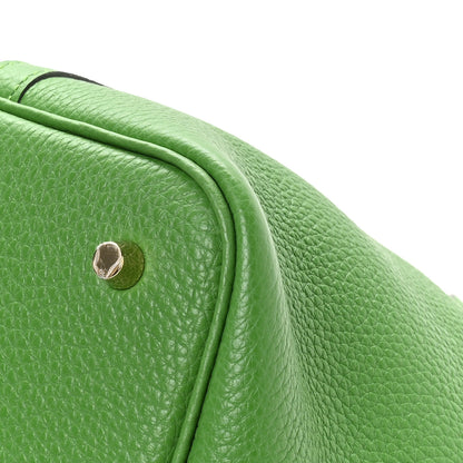 Hermes Taurillon Clemence Picotin Lock 22 MM Vert Yucca 10 of 12