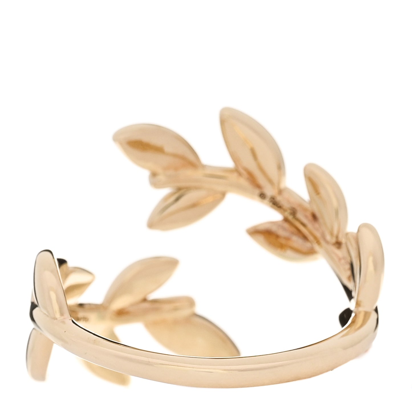 18K Yellow Gold Paloma Picasso Olive Leaf Bypass Ring 57 8