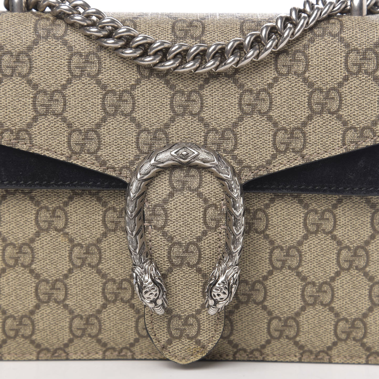 GG Supreme Monogram Mini Dionysus Shoulder Bag Black