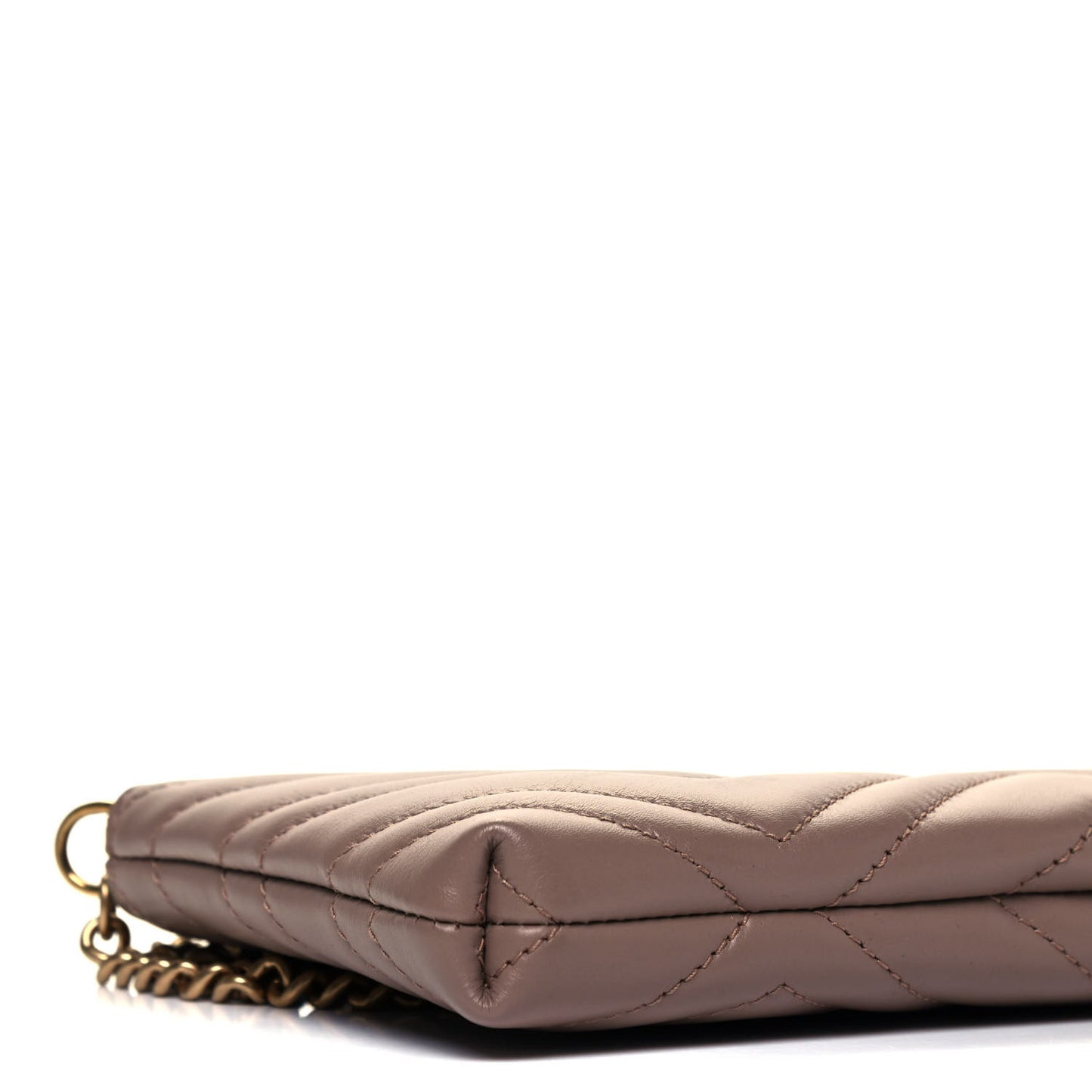 Calfskin Matelasse Mini GG Marmont Chain Bag Porcelain Rose