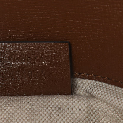 Gucci GG Supreme Monogram Web Mini Horsebit 1955 Shoulder Bag Beige Brown Sugar 7 of 10