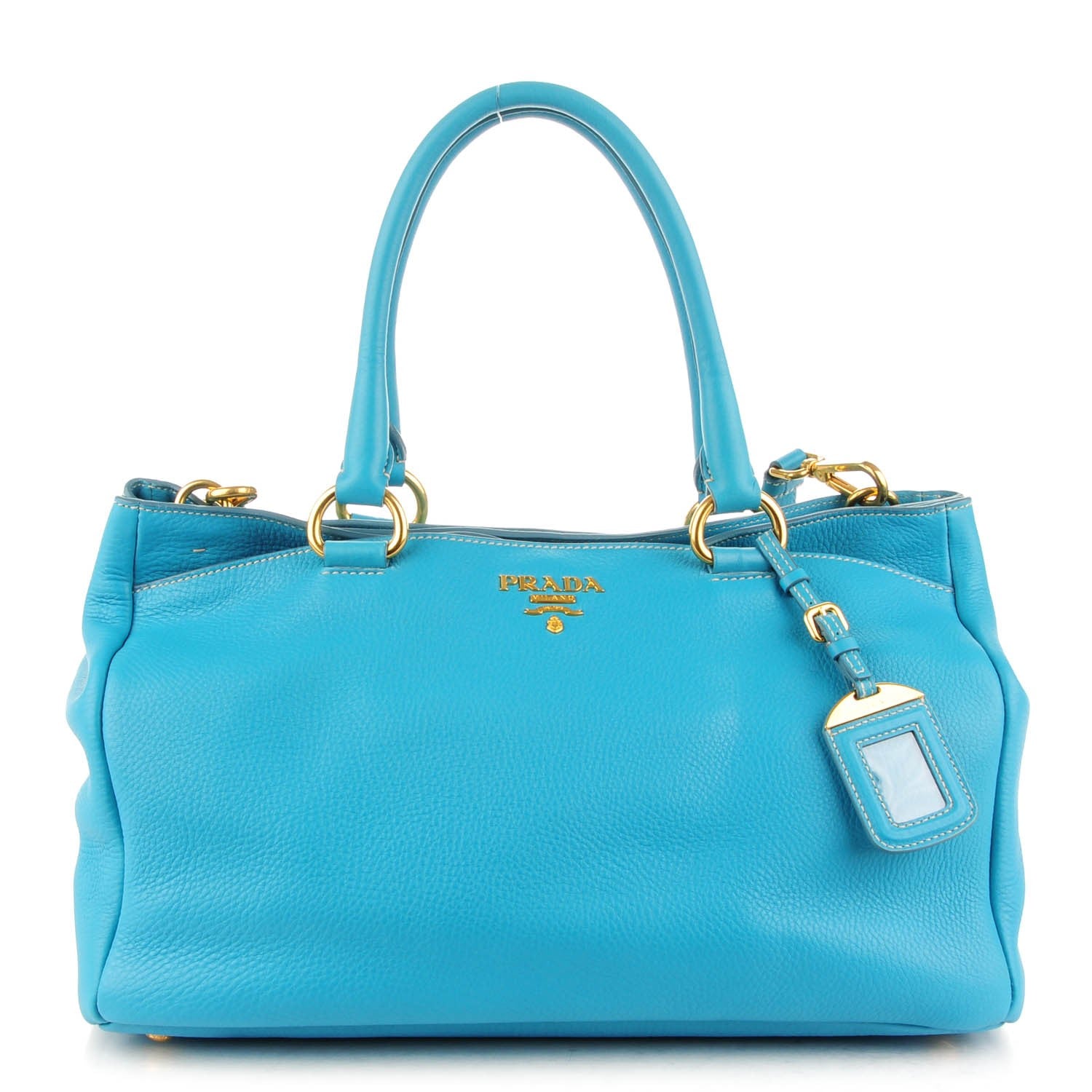 Prada Vitello Daino East West Tote Voyage 1 of 9