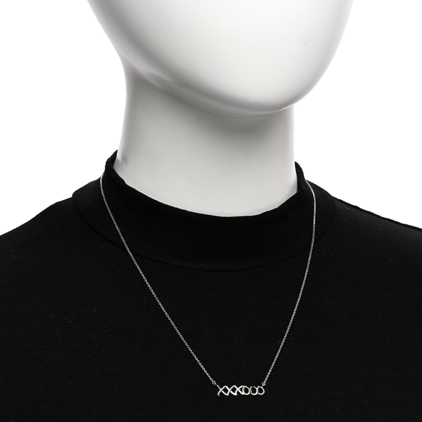 Sterling Silver Paloma's Graffiti Love and Kisses Pendant Necklace