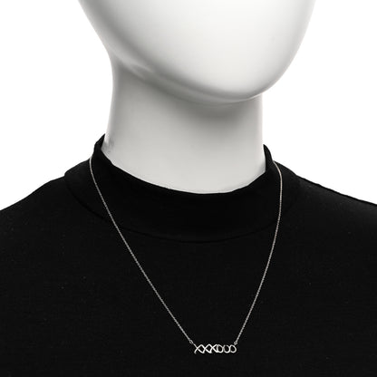 Tiffany Sterling Silver Paloma's Graffiti Love and Kisses Pendant Necklace 2 of 5