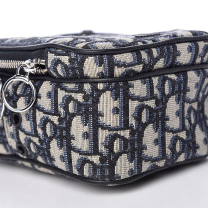 Christian Dior Oblique Crossbody Bag Blue 8 of 9