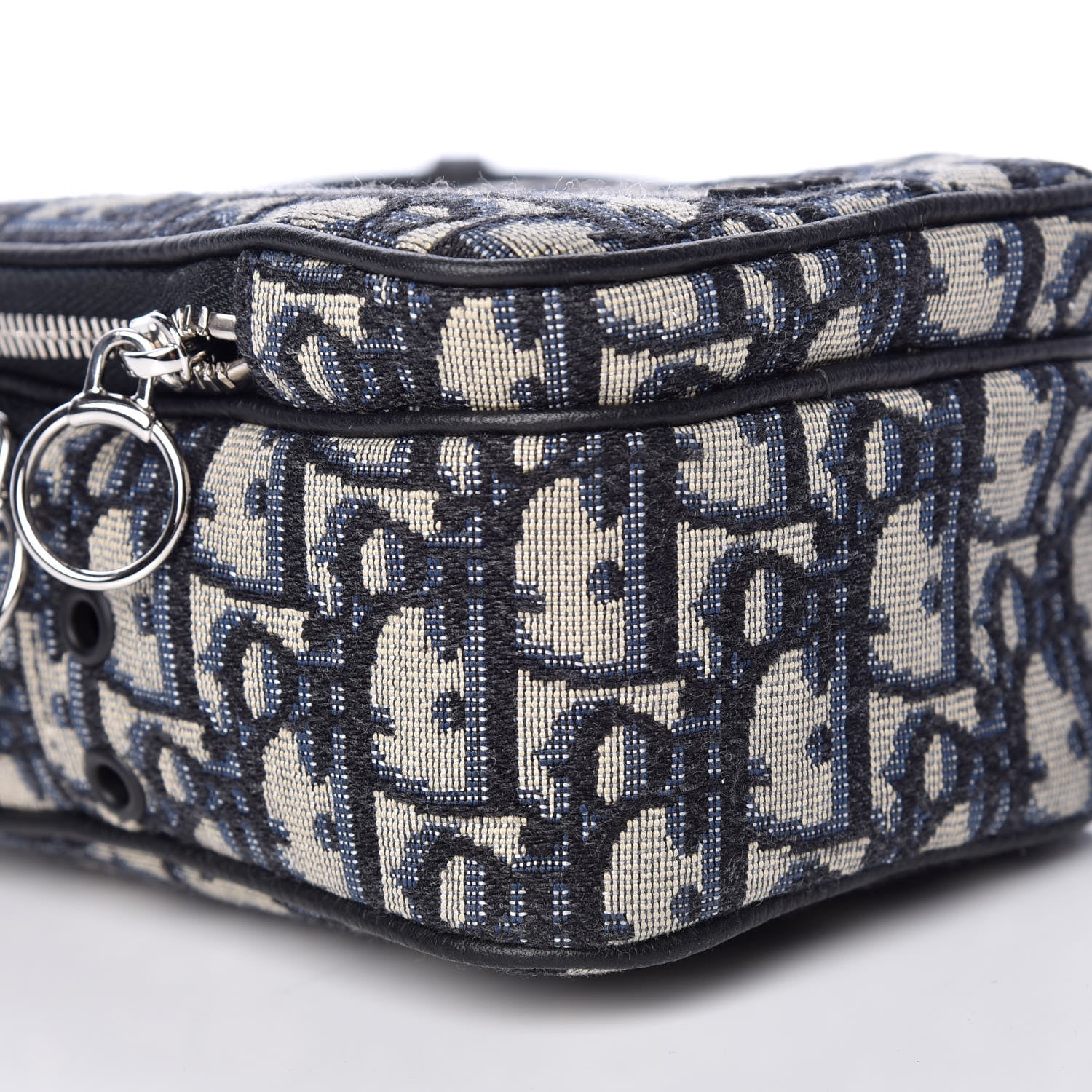 Christian Dior Oblique Crossbody Bag Blue 8 of 15