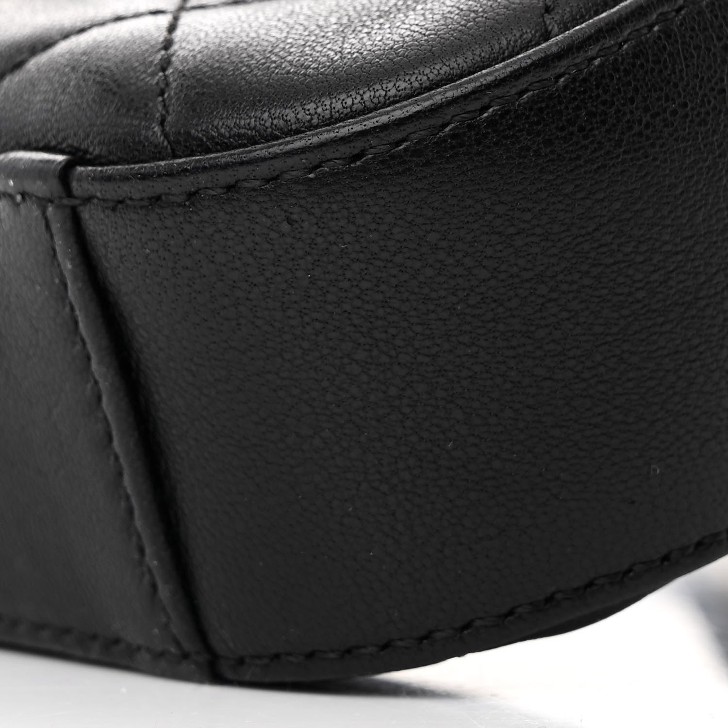 Chanel Lambskin Quilted Chain Infinity Waist Belt Bag Black 10 of 10