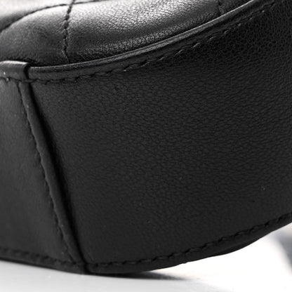 Chanel Lambskin Quilted Chain Infinity Waist Belt Bag Black 10 of 10