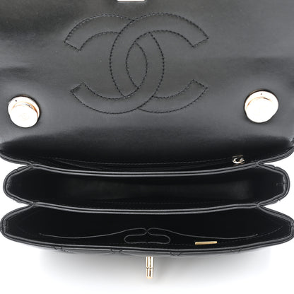 Chanel Lambskin Quilted Small Trendy CC Dual Handle Flap Bag Black 5 of 12