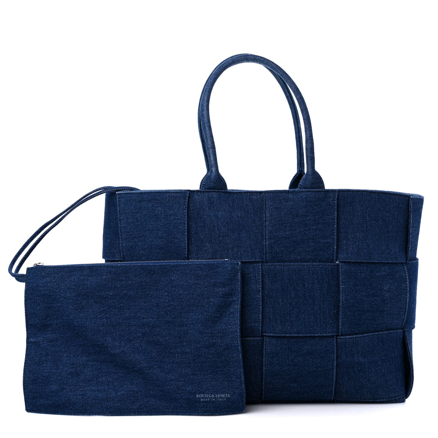 Denim Maxi Intrecciato Mens Arco Tote