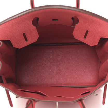 Hermes Taurillon Clemence Birkin 30 Bougainvillea 5 of 16