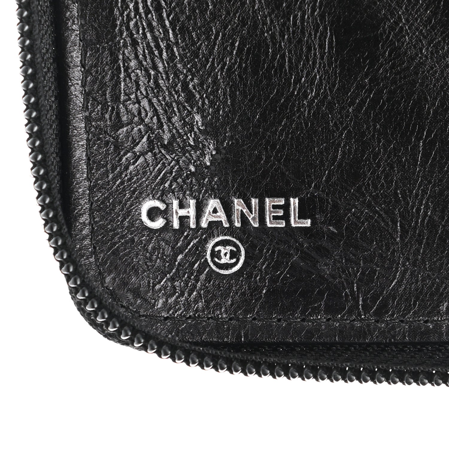 Chanel Calfskin Quilted Cambon Zip Around Organizer Wallet Black 5 of 8